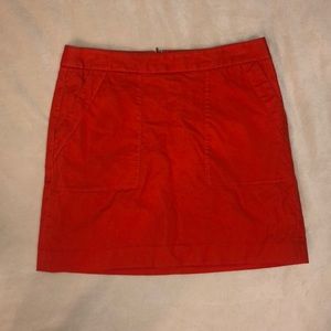 Loft brand High waisted coral skirt